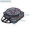 Embroidery Project Bag, Square Embroidery Supplies Storage Tote Bag, Portable Craft Carry Case for Embroidery Kits and Cross Stitch Kits Tools, Multiple Pockets, Totem, Bag Only